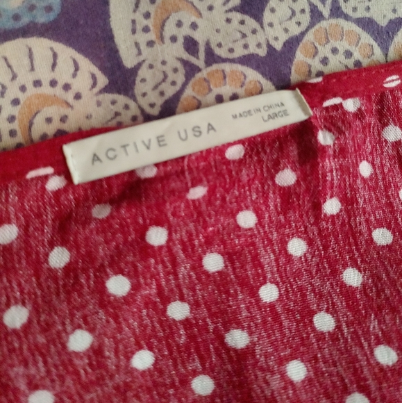 SOLD** BNWOT Polka Dot Cropped Peplum Tie Shirt - Picture 2 of 4